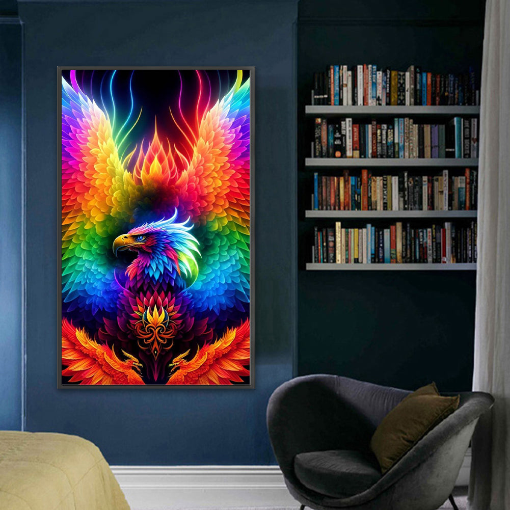 Colorful Eagle - 11CT Stamped Cross Stitch 40*65CM