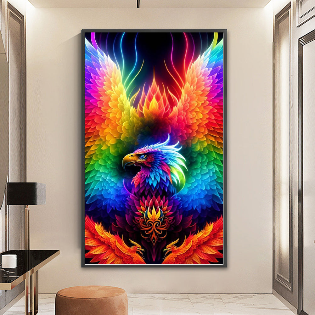 Colorful Eagle - 11CT Stamped Cross Stitch 40*65CM