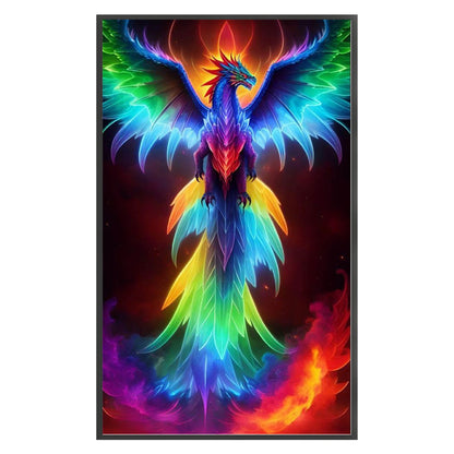 Colorful Flying Dragon - 11CT Stamped Cross Stitch 40*65CM