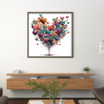 Love - 16CT Stamped Cross Stitch 40*40CM