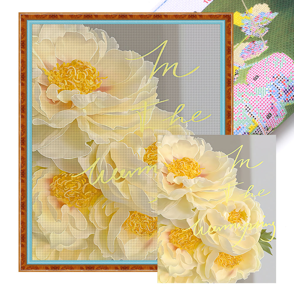 Fragrant And Elegant - 11CT Stamped Cross Stitch 62*50CM