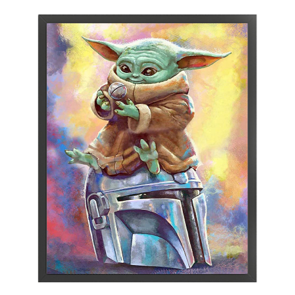 Yoda - 14CT Stamped Cross Stitch 40*50CM