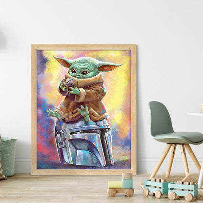 Yoda - 14CT Stamped Cross Stitch 40*50CM