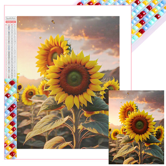 Sunflower - Full Square Drill Diamond Painting 30*40CM