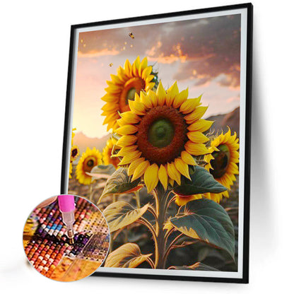 Sunflower - Full Square Drill Diamond Painting 30*40CM