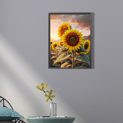 Sunflower - Full Square Drill Diamond Painting 30*40CM