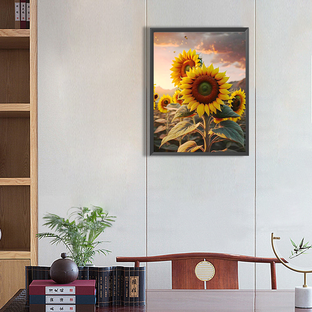 Sunflower - Full Square Drill Diamond Painting 30*40CM