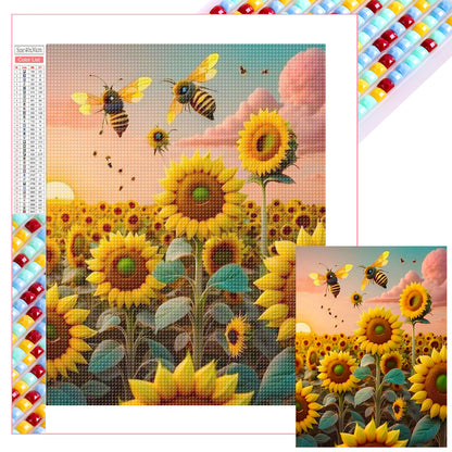 Sunflower - Full Square Drill Diamond Painting 30*40CM