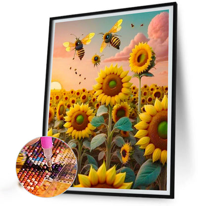 Sunflower - Full Square Drill Diamond Painting 30*40CM