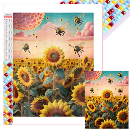 Sunflower - Full Square Drill Diamond Painting 30*40CM