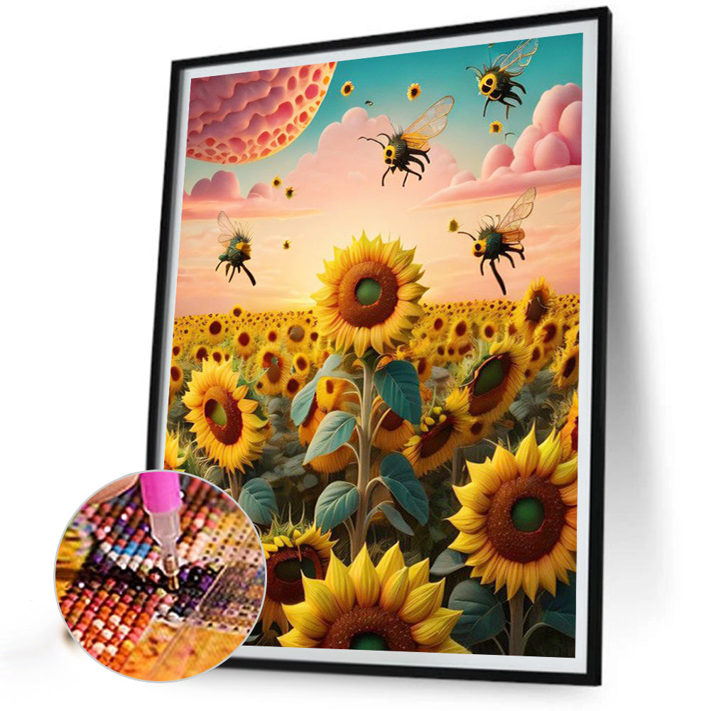 Sunflower - Full Square Drill Diamond Painting 30*40CM