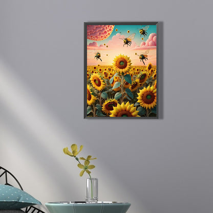 Sunflower - Full Square Drill Diamond Painting 30*40CM