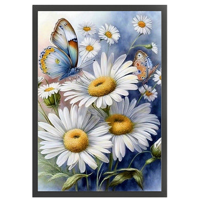 Butterfly And Daisy - 11CT Stamped Cross Stitch 40*60CM