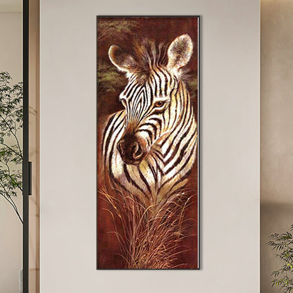 Zebra - Full Round Drill Diamond Painting 30*75CM