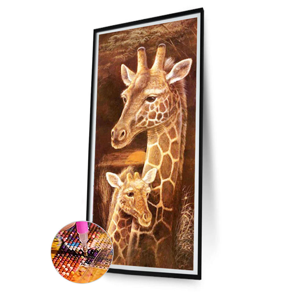 Giraffe - Full Round Drill Diamond Painting 30*75CM