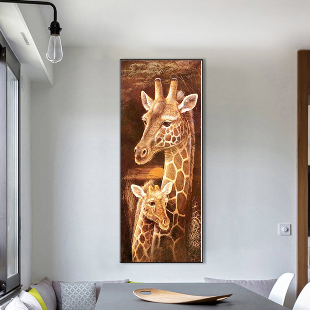 Giraffe - Full Round Drill Diamond Painting 30*75CM