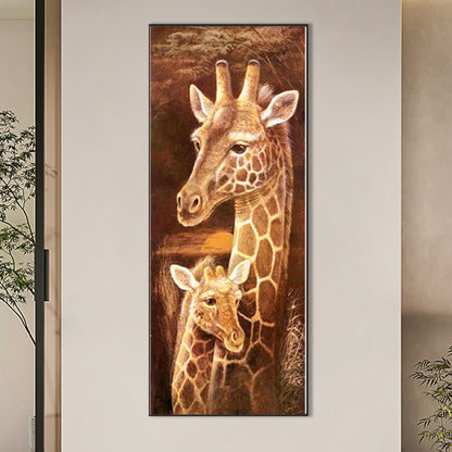 Giraffe - Full Round Drill Diamond Painting 30*75CM