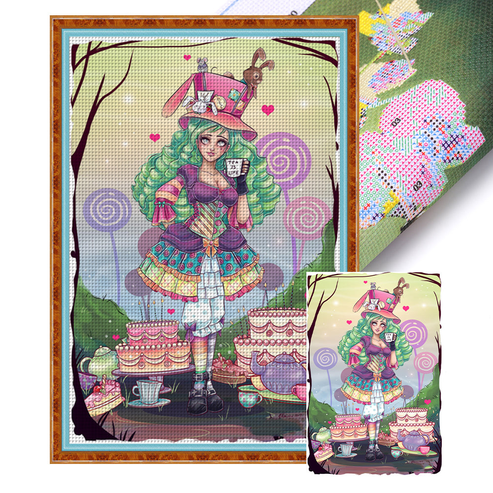 Alice - 11CT Stamped Cross Stitch 50*75CM