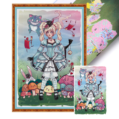 Alice - 11CT Stamped Cross Stitch 50*75CM