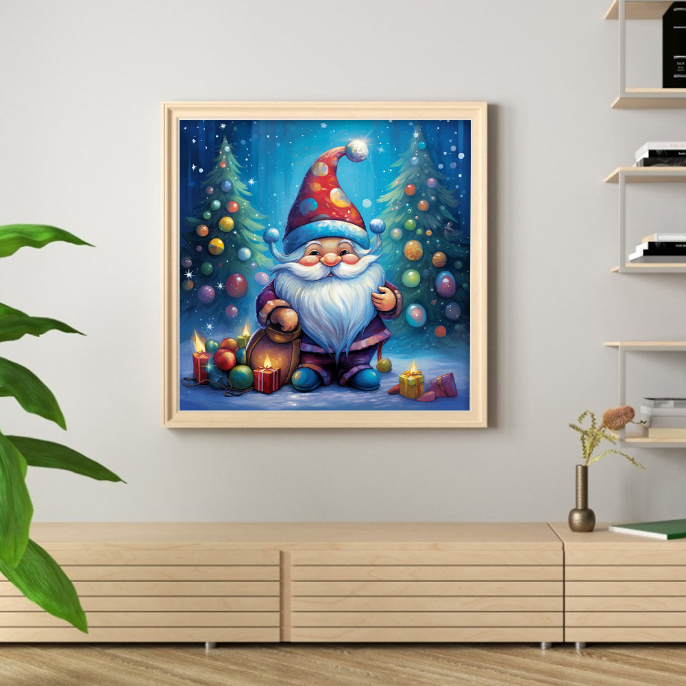 Christmas Gnome - 11CT Stamped Cross Stitch 50*50CM