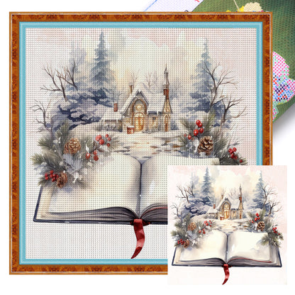 Christmas Magic Book - 11CT Stamped Cross Stitch 50*50CM