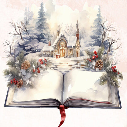 Christmas Magic Book - 11CT Stamped Cross Stitch 50*50CM