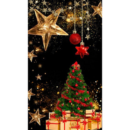 Christmas Tree - Full Round Drill Diamond Painting 40*70CM