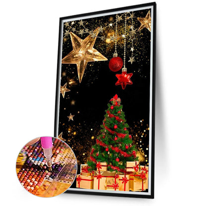 Christmas Tree - Full Round Drill Diamond Painting 40*70CM