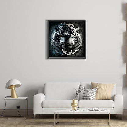 Yin Yang Wolf - Full Square Drill Diamond Painting 50*50CM