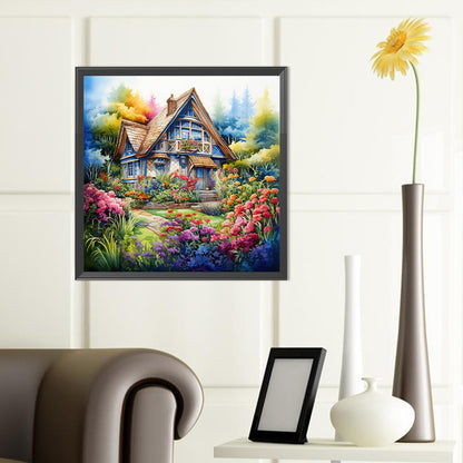 Garden House - Full Round Drill Diamond Painting 40*40CM