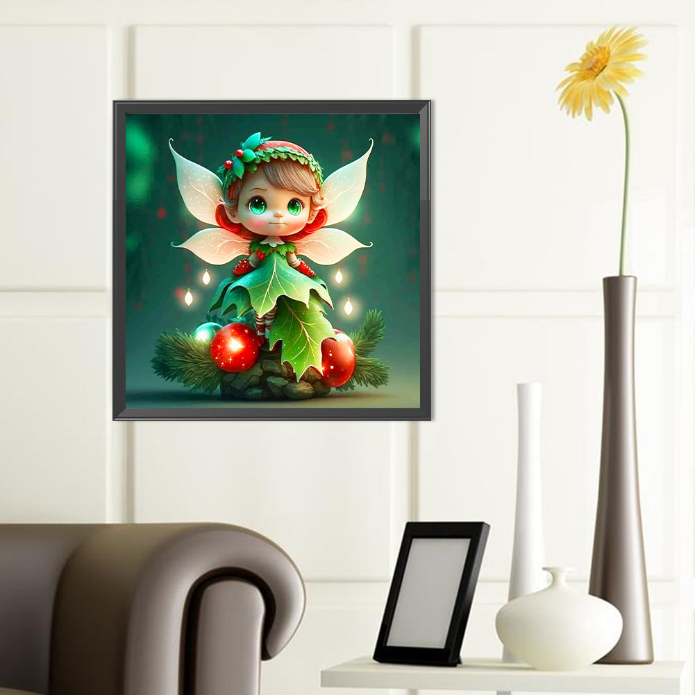 Christmas Elf Girl - Full Round Drill Diamond Painting 40*40CM