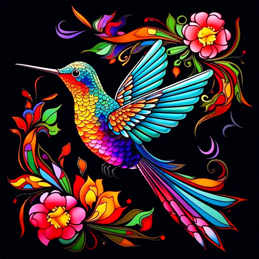 Hummingbird - Full Round Drill Diamond Painting 40*40CM