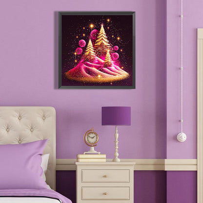 Romantic Starlight Christmas Tree - Full Round Drill Diamond Painting 40*40CM