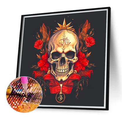 Sacrificial Skull Girl - Full Round Drill Diamond Painting 40*40CM