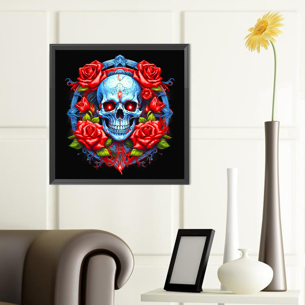 Guardian Skull Girl - Full Round Drill Diamond Painting 40*40CM