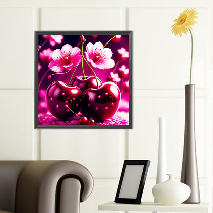 Sakura Cherry¡¤Christmas Eve - Full Round Drill Diamond Painting 40*40CM