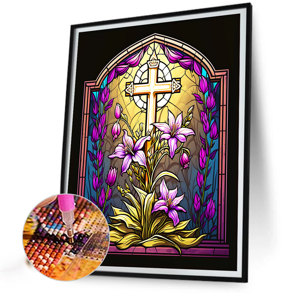 Cross Cemetery - Full Round Drill Diamond Painting 40*50CM