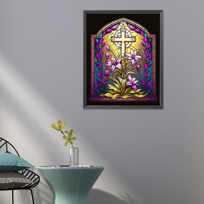 Cross Cemetery - Full Round Drill Diamond Painting 40*50CM