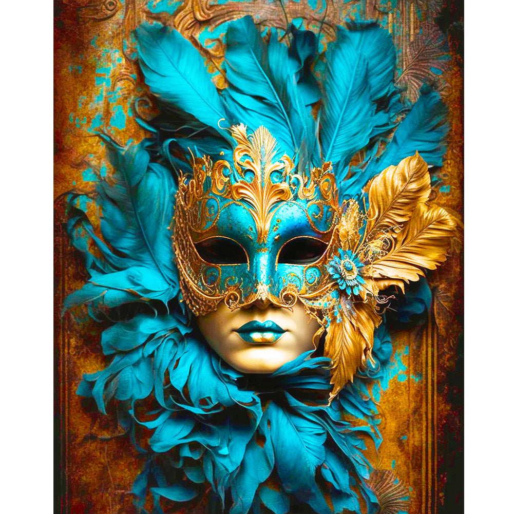 Masquerade Mask - Full Round Drill Diamond Painting 40*50CM