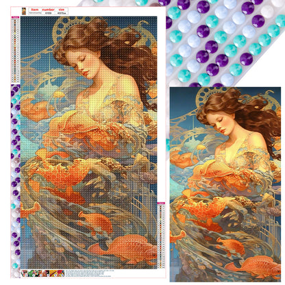 Woman - Full Round Drill Diamond Painting 40*70CM