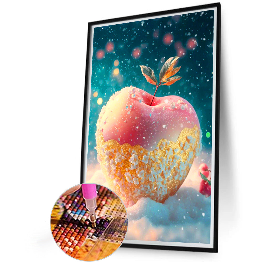 Apple Under The Flying Snow - Full Round Drill Diamond Painting 40*60CM