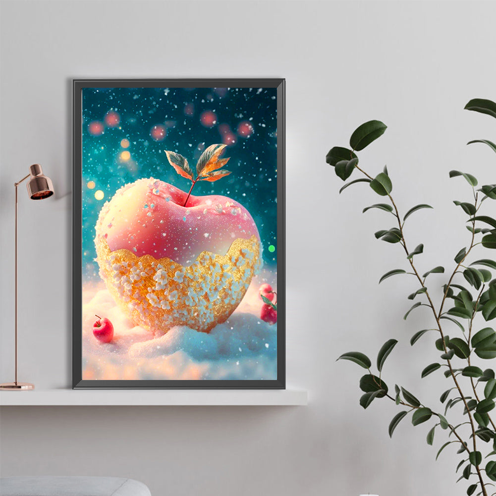 Apple Under The Flying Snow - Full Round Drill Diamond Painting 40*60CM