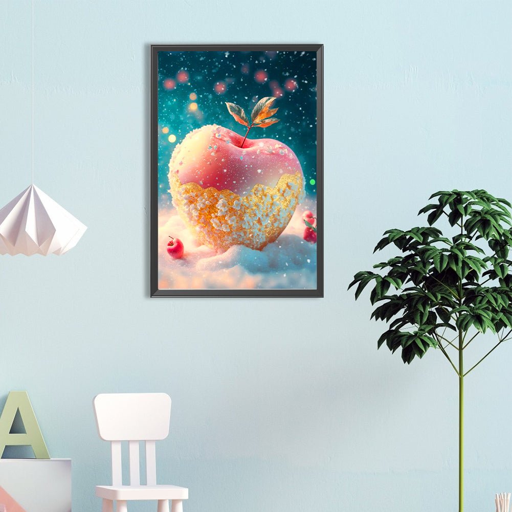 Apple Under The Flying Snow - Full Round Drill Diamond Painting 40*60CM