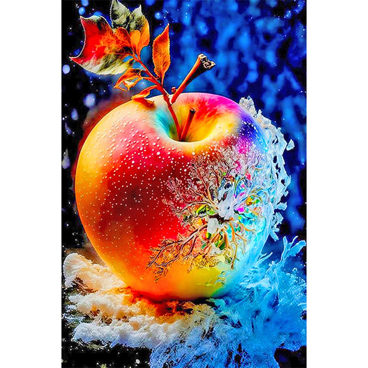 Crystal Ice Apple - Full Round Drill Diamond Painting 40*60CM