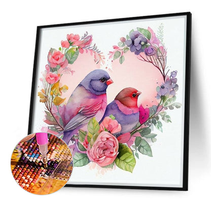 Love Sparrow - Full Round Drill Diamond Painting 40*40CM