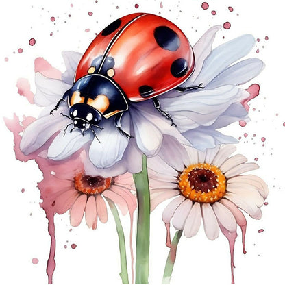Ladybug - Full Round Drill Diamond Painting 40*40CM