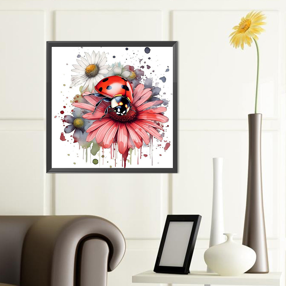 Ladybug - Full Round Drill Diamond Painting 40*40CM
