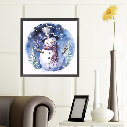 Snowman - Full Round Drill Diamond Painting 40*40CM