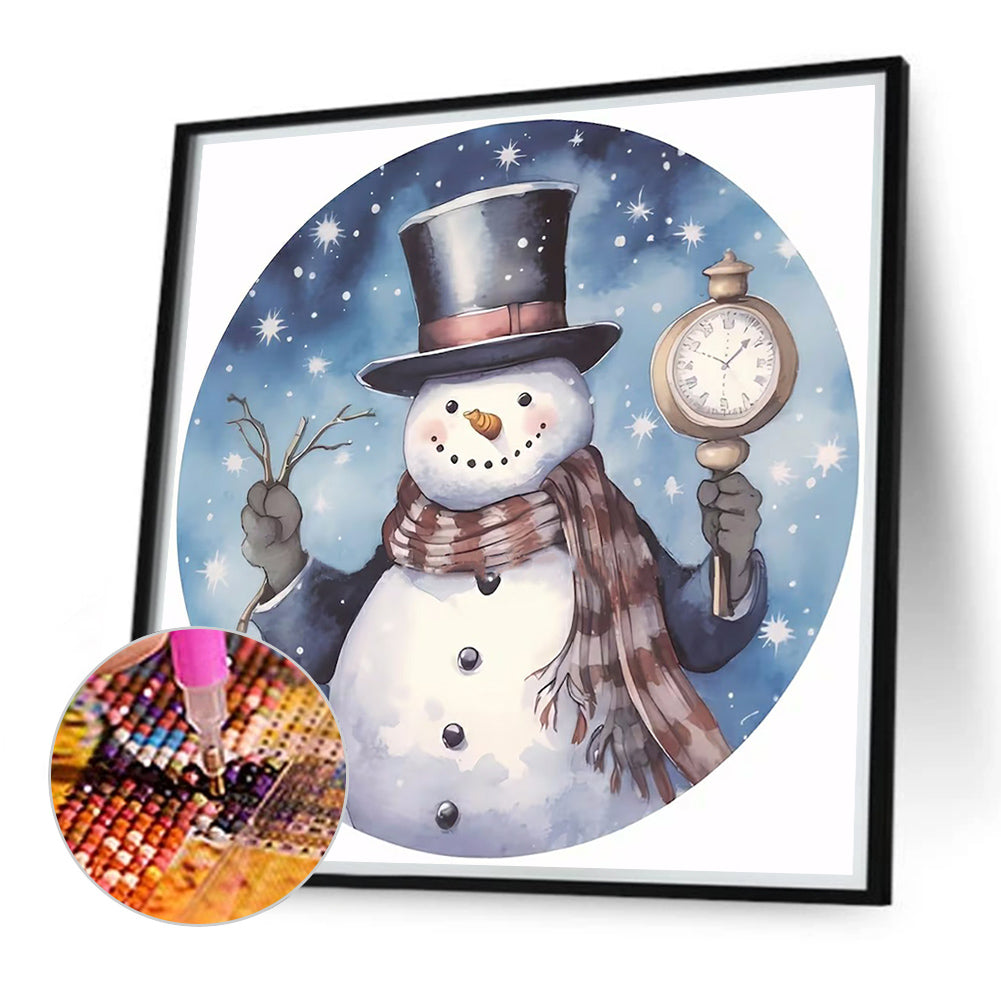 Snowman - Full Round Drill Diamond Painting 40*40CM