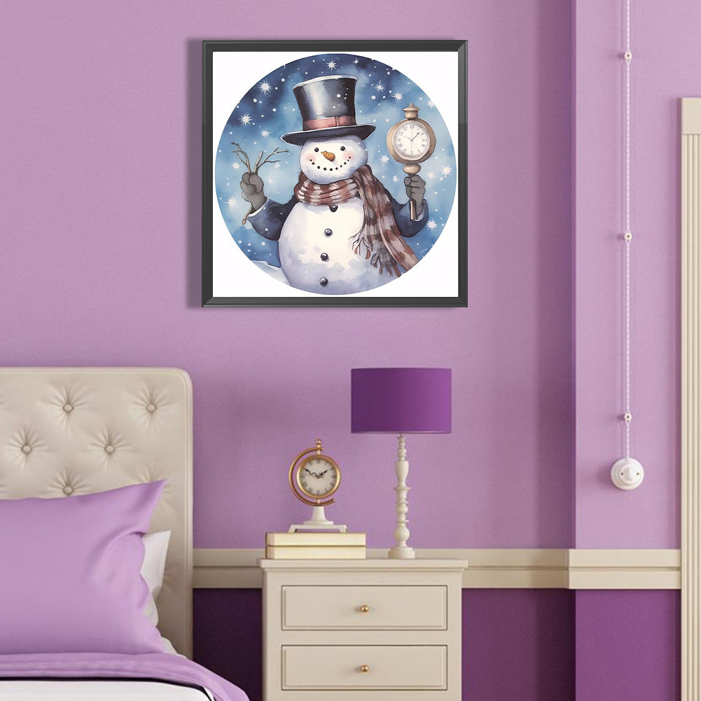 Snowman - Full Round Drill Diamond Painting 40*40CM